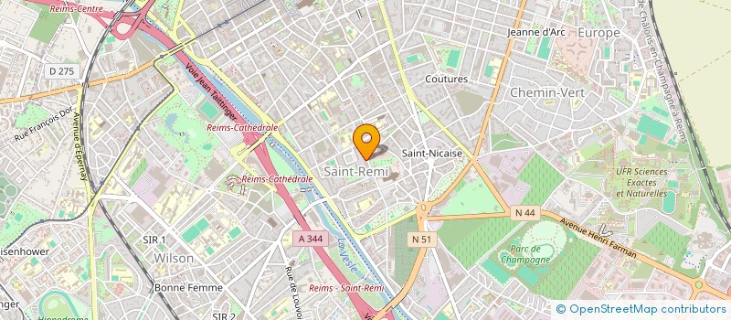 localisation de l'entreprise PUR'I TECH FRANCE à REIMS