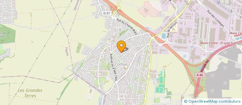 localisation de l'entreprise PUR' TECH à CORBAS