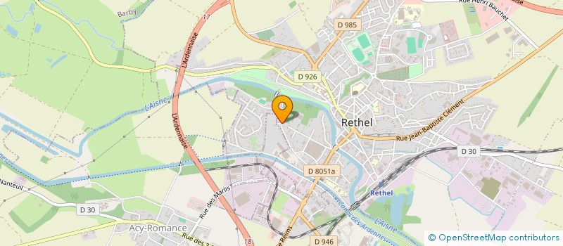 localisation de l'entreprise PURA'A  RETHEL