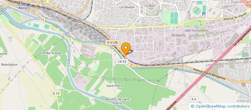 localisation de l'entreprise PURA SCIENCE  BEZIERS