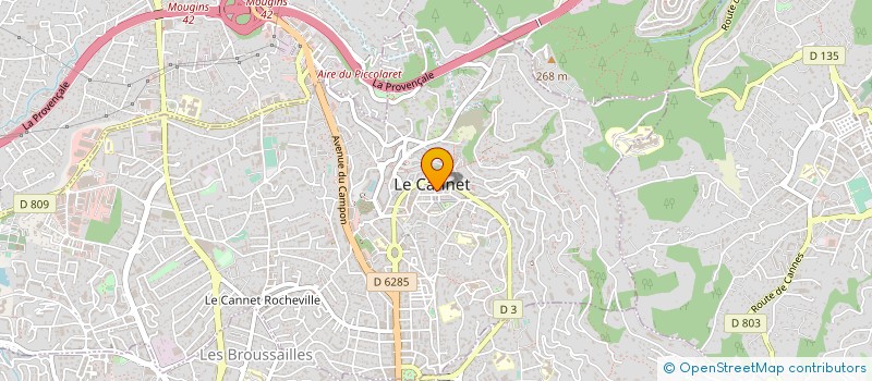 localisation de l'entreprise PURA VIDA 7 à LE CANNET