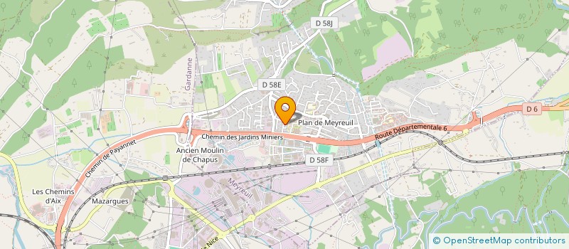 localisation de l'entreprise PURA VIDA  MEYREUIL