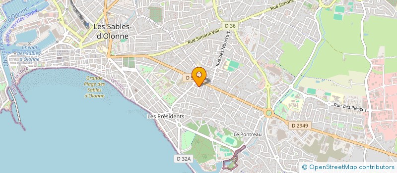 localisation de l'entreprise PURCHASE OF REAL ESTATE à LES SABLES D'OLONNE