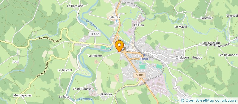 localisation de l'entreprise PURDELIS  TENCE