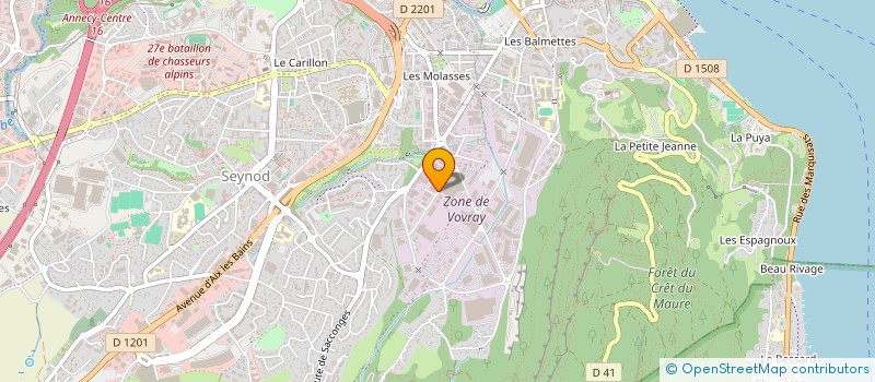 localisation de l'entreprise PURE à ANNECY