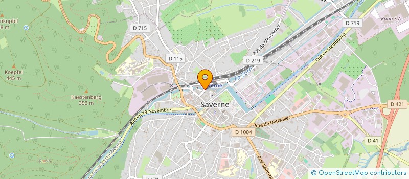 localisation de l'entreprise PURE AUDITION à SAVERNE