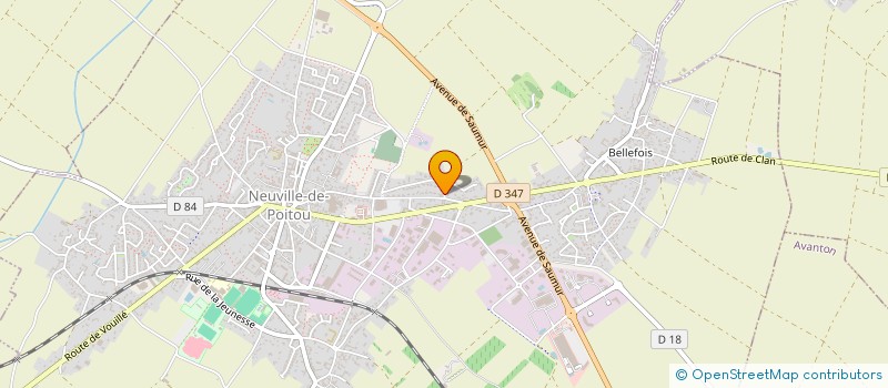 localisation de l'entreprise PURE COCOON  NEUVILLE-DE-POITOU