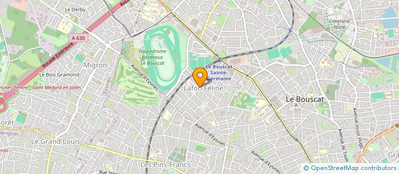 localisation de l'entreprise PURE ESTHETIQUE  LE BOUSCAT