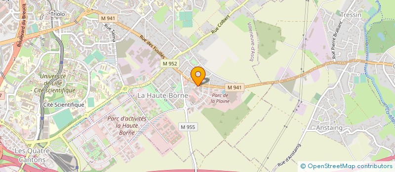 localisation de l'entreprise PURE FITNESS  VILLENEUVE-D'ASCQ