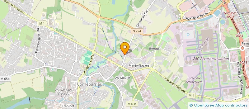localisation de l'entreprise PURE INFLUENCE à CORNEBARRIEU