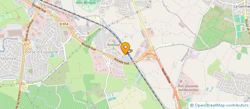 localisation de l'entreprise PURE LABORATOIRE  PERPIGNAN