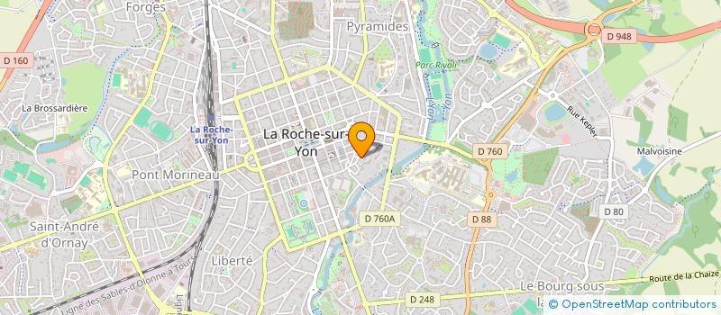 localisation de l'entreprise PURE PADEL MONTAIGU  LA ROCHE-SUR-YON