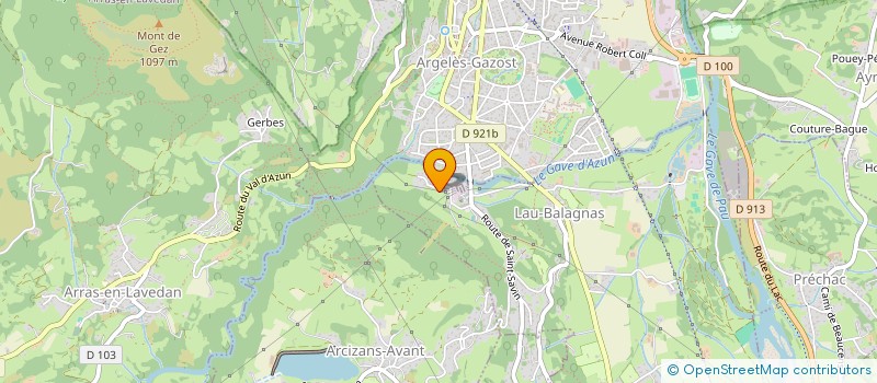 localisation de l'entreprise PURE PLAN PROD  LAU-BALAGNAS