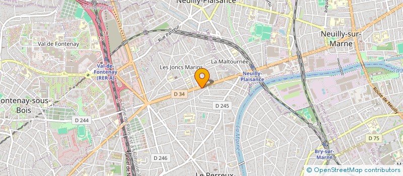 localisation de l'entreprise PURE VISION à LE PERREUX-SUR-MARNE