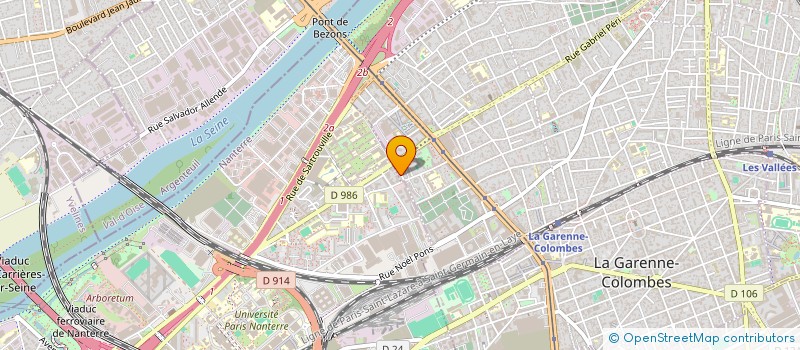 localisation de l'entreprise PUREFORMA  COLOMBES