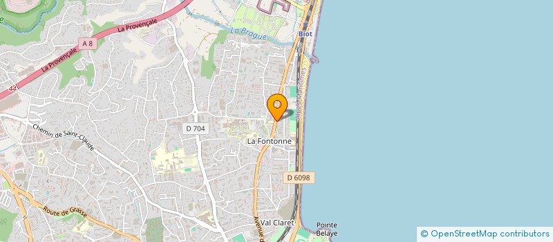 localisation de l'entreprise PUREPROPRETE à ANTIBES