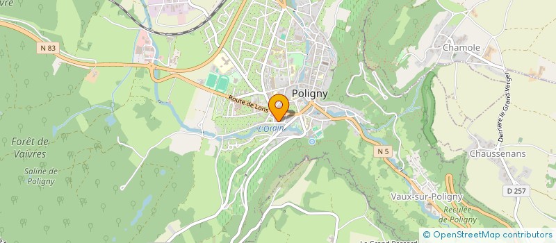 localisation de l'entreprise PURETTE  POLIGNY