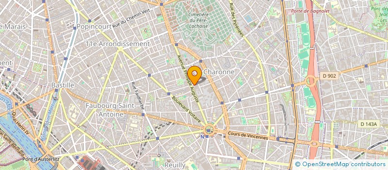 localisation de l'entreprise PUREWATT  LA COURNEUVE