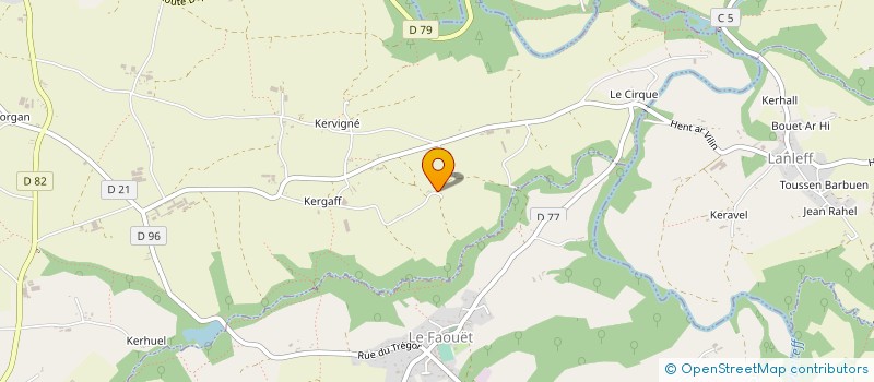 localisation de l'entreprise PURIN D'ORTIE ET CIE à QUEMPER-GUEZENNEC