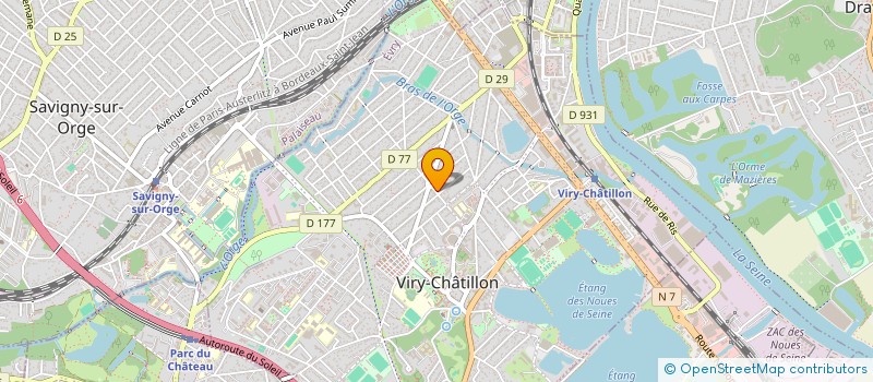 localisation de l'entreprise PURNIMA à VIRY-CHATILLON