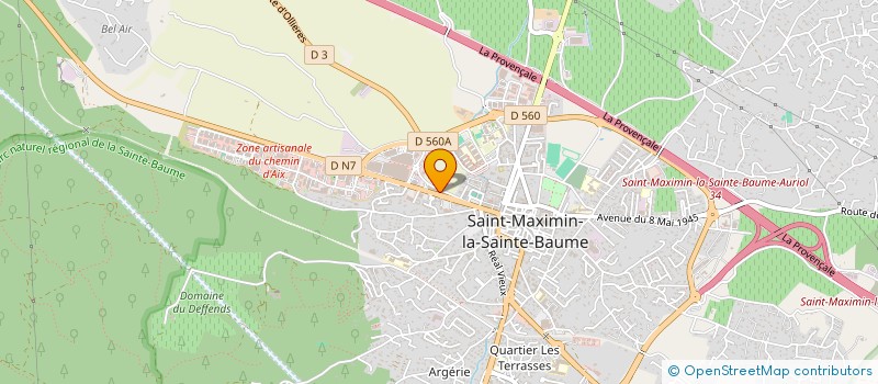 localisation de l'entreprise PURPLE à SAINT-MAXIMIN-LA-SAINTE-BAUME