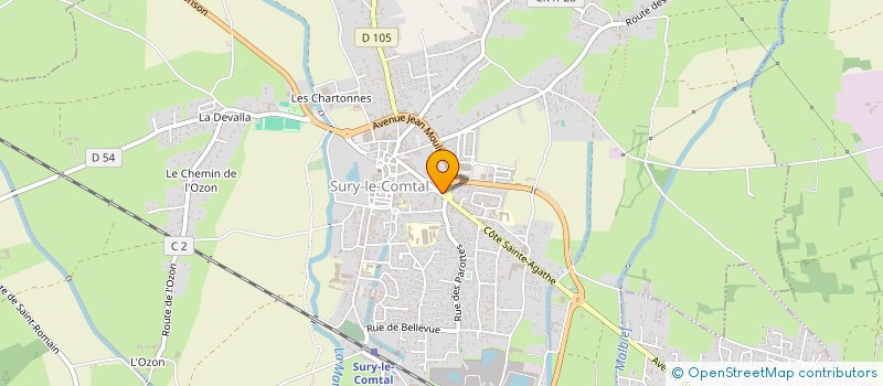 localisation de l'entreprise PURPLE DIAG  SURY-LE-COMTAL