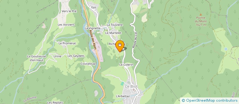 localisation de l'entreprise PURPLE FIN  LE BIOT