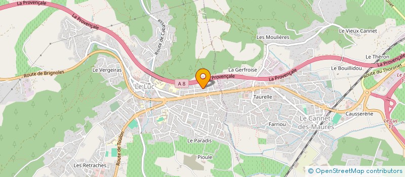 localisation de l'entreprise PURPLE GROUPS à LE LUC