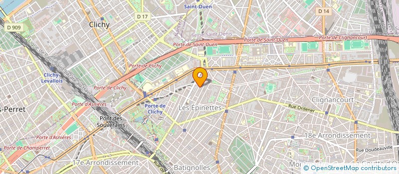 localisation de l'entreprise PURPLE INFORMATIQUE  PARIS