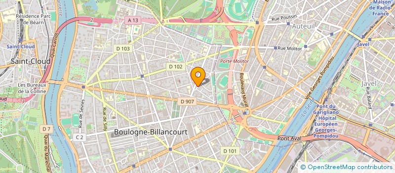 localisation de l'entreprise PURPLE INVEST à BOULOGNE-BILLANCOURT
