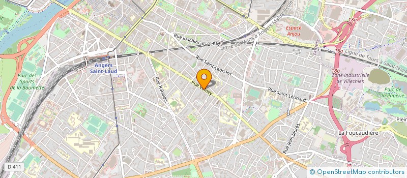 localisation de l'entreprise PURPLE MANAGEMENT à ANGERS
