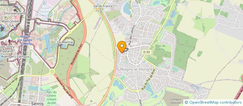 localisation de l'entreprise PURPLE PATRIMOINE à MAGNY-LE-HONGRE