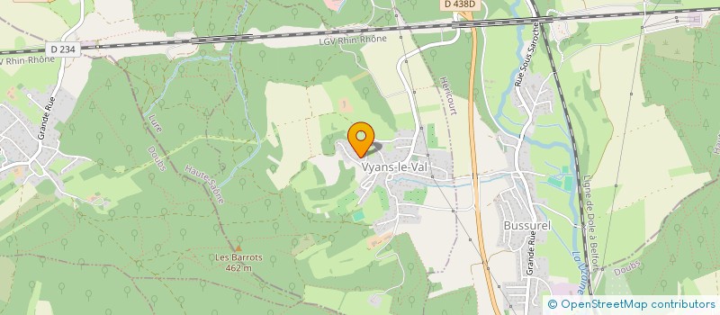 localisation de l'entreprise PURPLE PEPPER FRANCHE COMTE  VYANS-LE-VAL