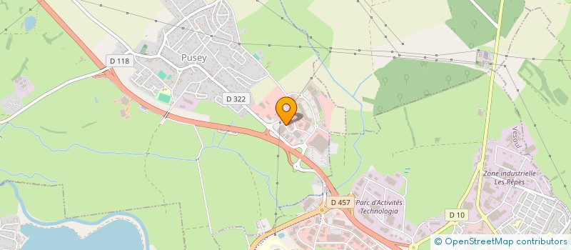 localisation de l'entreprise PUSEY VOYAGES  PUSEY