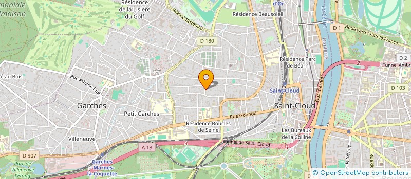 localisation de l'entreprise PUSH à SAINT-CLOUD