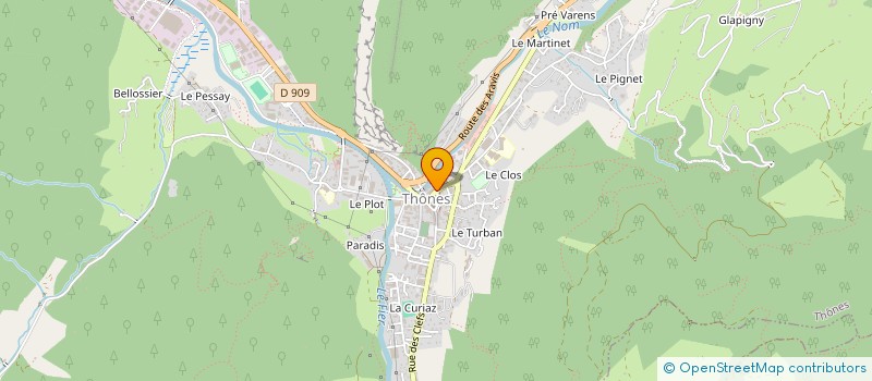 localisation de l'entreprise PUSH PLAY PRODUCTION à THONES