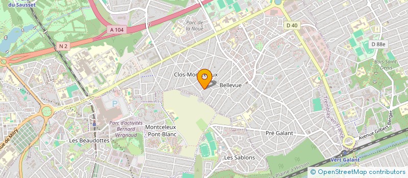 localisation de l'entreprise PUSHY MUSIC  VILLEPINTE