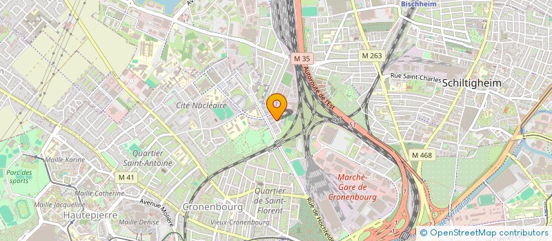 localisation de l'entreprise PUSTERLE DE CIDRAC à STRASBOURG