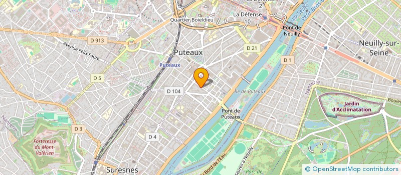 localisation de l'entreprise PUTEAUX COIFFURE à PUTEAUX
