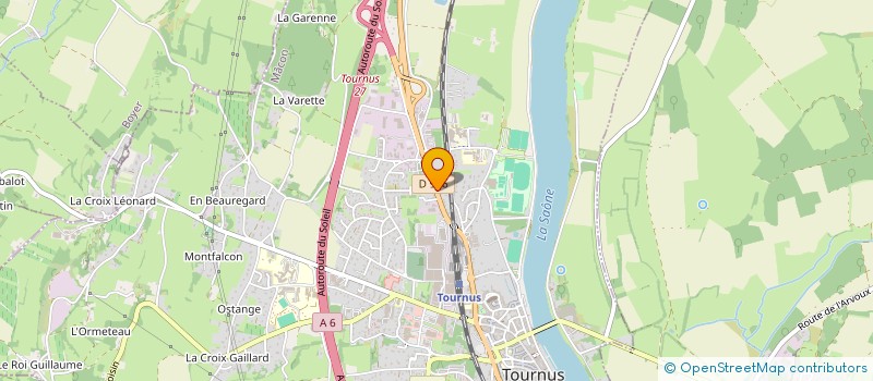 localisation de l'entreprise PUV EHPAD ADMR DE CRONAT à TOURNUS