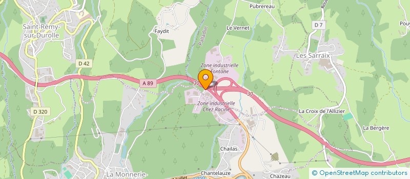 localisation de l'entreprise PUY DE DOME AUTOMOBILE  PALLADUC