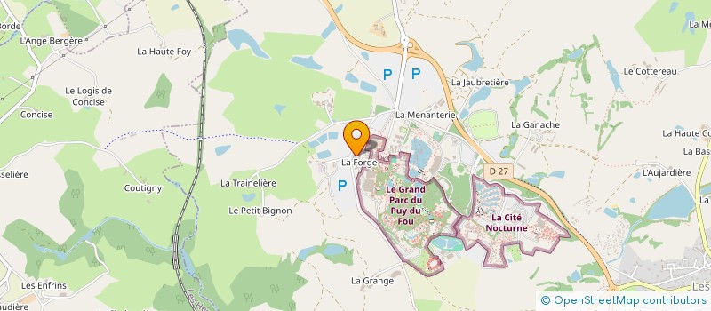 localisation de l'entreprise PUY DU FOU CONSERVATION  LES EPESSES