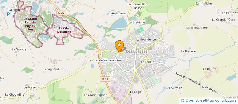 localisation de l'entreprise PUY DU FOU SIGNATURE à LES EPESSES