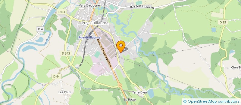 localisation de l'entreprise PUY GUILLAUME YOGA  PUY-GUILLAUME