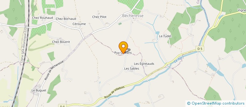 localisation de l'entreprise PUY ORLEANS à ANGOULEME