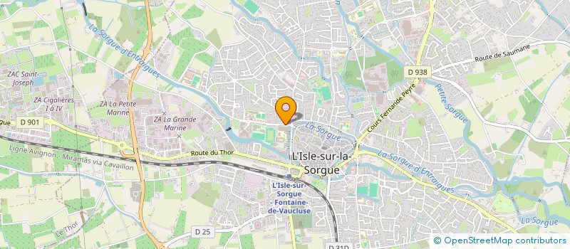 localisation de l'entreprise PUY REDON DEBRIS  L'ISLE-SUR-LA-SORGUE