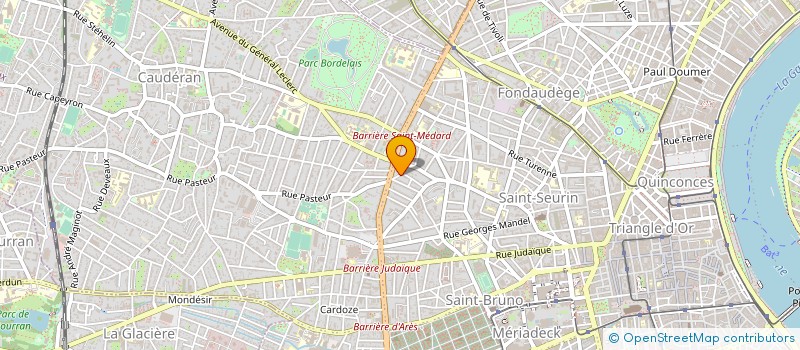 localisation de l'entreprise PUYBARAUD ET ASSOCIES  BORDEAUX