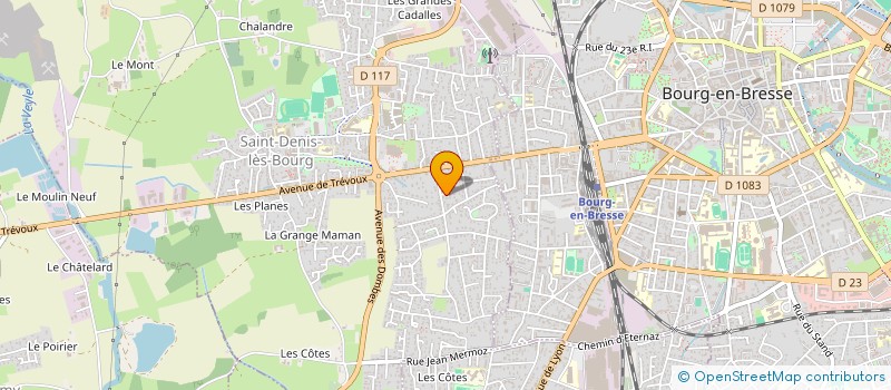 localisation de l'entreprise PUYBAREAU SIRAUD INDIVISION à BOURG-EN-BRESSE