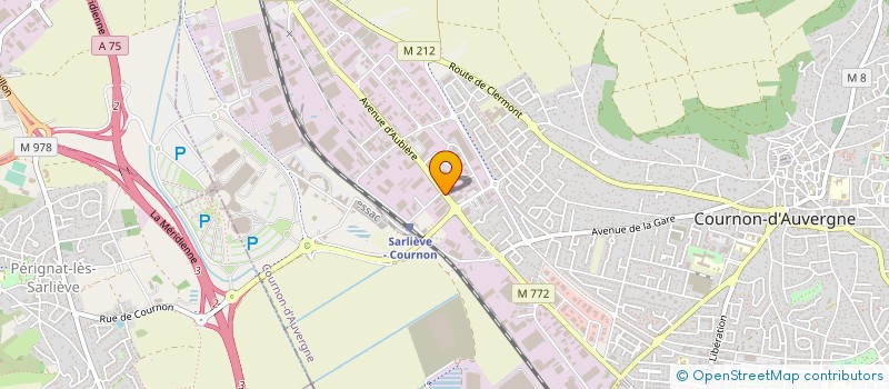 localisation de l'entreprise PUYBARET PRO NEGOCES à COURNON-D'AUVERGNE