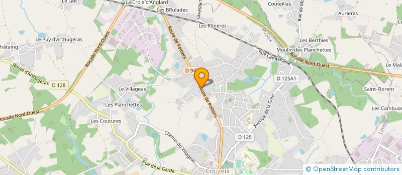 localisation de l'entreprise PUYDENU NOELLE & PUYDENU JEAN à COUZEIX